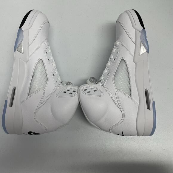 Air Jordan 5 Retro White Metallic 2026 HQ7978 103 Size 13 All White Party Shoe